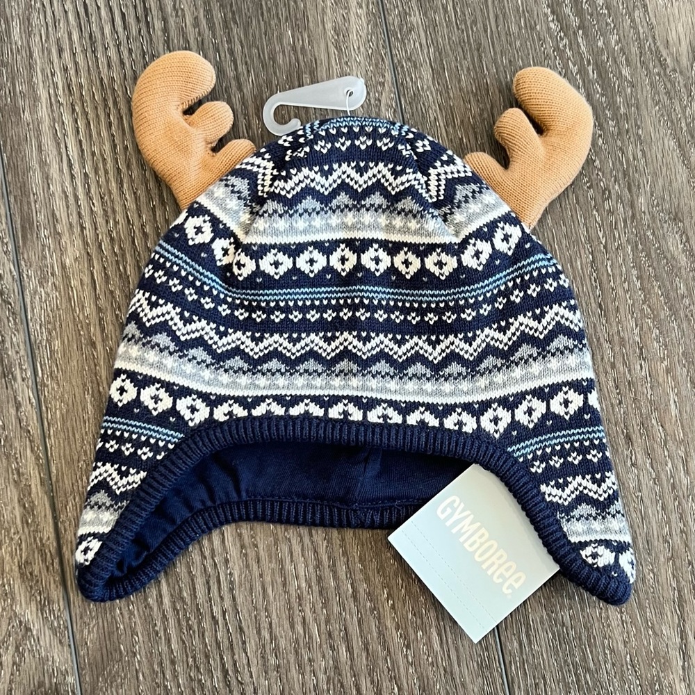 NEW Gymboree Baby Moose Antlers Winter Hat